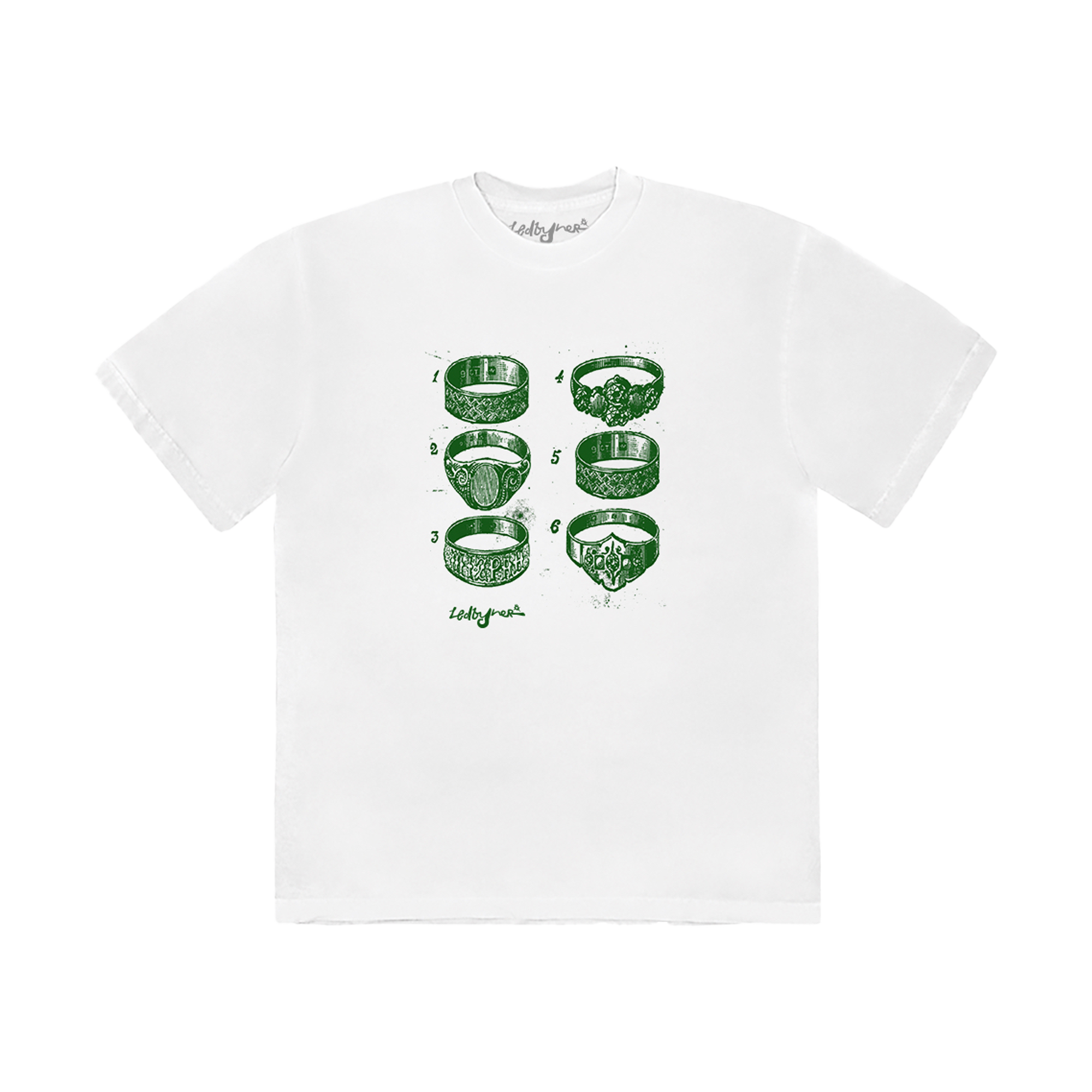 Ledbyher - The Elephant Rings White T-Shirt